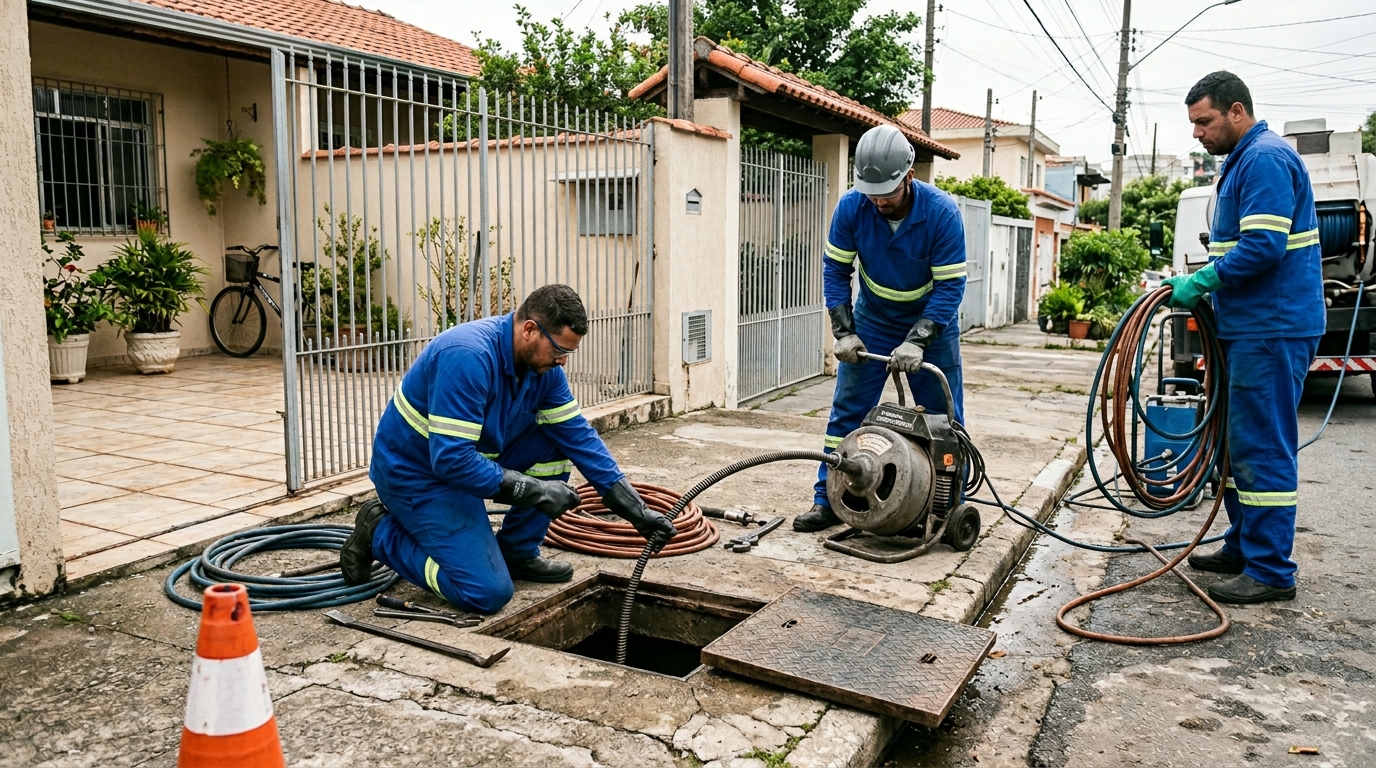 Desentupimento de esgoto em Curitiba-PR